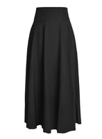 1 x RAW Customer Returns Black Skirt Long Women Summer Elegant High Waist A Line Slit Maxi Skirt Long Skirt with Pockets XL - RRP €32.99