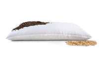 1 x RAW Customer Returns NATURECA buckwheat pillow neck pain pillow, 2-chamber neck support pillow buckwheat husks and spelled chaff, side sleeper pillow with cotton cover, quilting - RRP €49.36