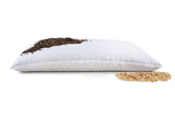 1 x RAW Customer Returns NATURECA buckwheat pillow neck pain pillow, 2-chamber neck support pillow buckwheat husks and spelled chaff, side sleeper pillow with cotton cover, quilting - RRP €49.36