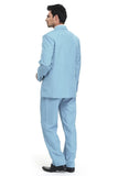 1 x RAW Customer Returns U LOOK UGLY TODAY Men s Suit Party Christmas Costume Fashionable Regular Cut Festive Suits Party Suits Solid Color Light Blue XXL - RRP €49.99