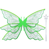 2 x Brand New Goenb Fairy Wings Adult Fairy Wings Children, Fairy Wings Women Adult Winx Club Costume Fairy Wings for Carnival Birthday Halloween Christmas Comic Con Role Play Themed Party Green  - RRP €34.28