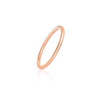 1 x RAW Customer Returns Mary Jules ring rose gold women 925 sterling silver, stacking ring rose gold plated, simple, fine women s ring, engagement ring, wedding rings gold, made of recycled silver, size 56 - RRP €30.2