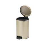 1 x RAW Customer Returns Brabantia trash can, steel, metallic gold, 12L - RRP €64.95