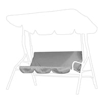 1 x RAW Customer Returns Cikonielf 3 Seater Chair Cover Waterproof Rocking Chair Cover Protective Hammock Cover for Outdoor Grey  - RRP €18.56