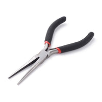 1 x RAW Customer Returns Beadthoven Flat long chain pliers made of carbon steel, 15 cm - RRP €24.0