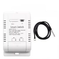 1 x RAW Customer Returns MHCOZY WiFi Temperature Controller Sensor Module, Tuya App Wireless Remote Control 16A Smart Switch with Power Consumption Monitoring, Works with Alexa Google - RRP €25.51