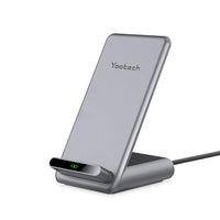 1 x RAW Customer Returns Wireless Charger 15W Max, yootech charging station for iPhone 14 13 12 11 Pro Max Mini, SE 2022, XS Max XR X 8 8 Plus, wireless charger for Samsung Galaxy S22 S21 S10 S9 S8 S7, Note 20 Ultra 10 9 8 7 - RRP €20.16