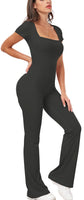 1 x RAW Customer Returns UNIQUEBELLA Jumpsuit Women, Overall with Wide Leg Sexy Outfit for Women - Body Suit Catsuit Women One-Piece Tracksuits High Waist - RRP €40.33