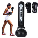 1 x RAW Customer Returns Punching Bag Standing JanTeelGO Upgrade 180cm PVC Punching Bag Children With PU Boxing Gloves Suitable for boxing training of teenagers and adults Taekwondo, MMA and to relieve pent-up energy in - RRP €39.2