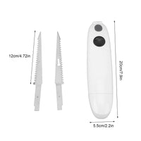 1 x RAW Customer Returns Electric Knife, Cordless, Rechargeable, Easy Cutting, Electric Carving Knife, Stainless Steel Blades, Fillet Knife, Portable Steak Knife For Carving - RRP €29.46