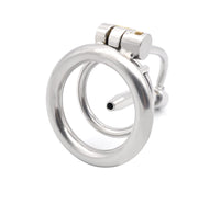 1 x RAW Customer Returns SeLgurFos Penis Cage Chastity Cage with 3 Catheters Stainless Steel Chastity Cage Hollow Breathable Chastity Belt Men Bondage Sex Toy 45mm  - RRP €34.78