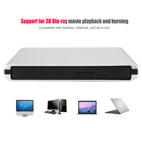 1 x RAW Customer Returns External Optical Drive, DVD CD BD Burner, USB Blu-ray Laptop PC, External Optical Drive, Disc Burner, Universal Desktop Notebook DVD BD Burner - RRP €71.32