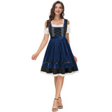 1 x RAW Customer Returns KANCY KOLE Dirndl women s midi traditional dress for Oktoberfest traditional costume dress for beer festival knee-length high waist costumes for Bavarian carnival short sleeve 3-piece KCH02118-2 00S - RRP €64.6