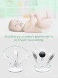 1 x RAW Customer Returns YOTON Baby Monitor with Camera, 2.4 inch 800mAh Baby Monitor, 2-Way Audio, Vox, 8 Lullabies, Night Vision, Temperature Monitoring and Rechargeable Screen 480p - RRP €55.13