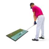 1 x RAW Customer Returns Crossfingers Golf Hitting Mat, 2 in 1 60 30cm Golf Mat with Rubber Tee, Premium Synthetic Grass Golf Training Mat for Indoor Outdoor Garden - RRP €63.32