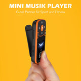 1 x RAW Customer Returns AGPTEK MP3 Player Bluetooth 5.0 Sport 32GB with 1.5 inch TFT color screen, mini music player with clip, supports up to 128GB TF card, with independent volume button, orange - RRP €39.99