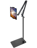 1 x RAW Customer Returns Tablet floor stand with 3kg base, angle height adjustable arm tablet holder for bed sofa, holder for 4.7-12.9 iPad Pro Air Mini, iPhone, Samsung Tab, cell phone, Kindle, e-reader - RRP €57.99