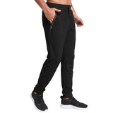 1 x RAW Customer Returns JustSun jogging pants men s sports pants training pants men s leisure pants men s cotton fitness pants with zipper pockets black XL - RRP €32.26