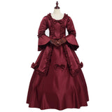 1 x RAW Customer Returns GRACEART Women s Long Sleeve Medieval Dress Gothic Victorian Renaissance Maxi Costume Red, XL  - RRP €63.52