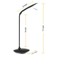 18 x Brand New TOHOOYO Desk Lamp LED Lamp Desk Lamp Eye Protection Flexible Bedside Lamp Rechargeable Reading Desk Light Rechargeable Black - RRP €163.08