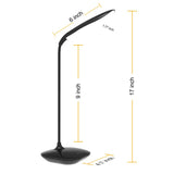 18 x Brand New TOHOOYO Desk Lamp LED Lamp Desk Lamp Eye Protection Flexible Bedside Lamp Rechargeable Reading Desk Light Rechargeable Black - RRP €163.08