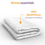 1 x Brand New Emma Essentials weighted blanket 150x200cm made of 100 cotton - therapy blanket with 7kg - anti-stress blanket for deep sleep - weighted blanket for relaxation - RRP €69.99