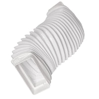 1 x RAW Customer Returns 220x55mm Flex flat duct with connector, flexible hose for ventilation systems, steam extraction - RRP €23.05