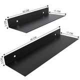 1 x RAW Customer Returns Bestdon shower shelf without drilling, 2 pieces bathroom shelf, shower basket shelves aluminum self-adhesive wall shelf for bathroom kitchen, black, various sizes - RRP €29.99