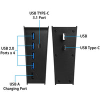 1 x RAW Customer Returns USB hub for PS5, Megadream 5 port high-speed expansion hub charger splitter adapter with 4 USB 1 USB charging port 1 Type-C port, compatible with Playstation 5 Dualsence game console - RRP €30.81