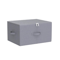 1 x RAW Customer Returns iwill CREATE PRO Foldable Dustproof Closet Storage Box with Zipper Lid, Breathable Fabric for Seasonal Clothes, Light Gray, 2pcs. - RRP €27.76