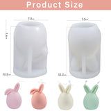 1 x Brand New Silicone molds casting moulds, 2 pieces silicone molds Easter, Easter bunny shape silicone mould, Easter bunny baking mould, Easter bunny candles casting mould, concrete for casting silicone mould, Easter rabbit silicone moulds - RRP €16.8