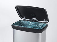 1 x RAW Customer Returns Curver 187177 Pedal Bin, Rectangular, 50 L, Polypropylene, 39 x 29 x 73 cm, Metal, 50 L - RRP €46.62