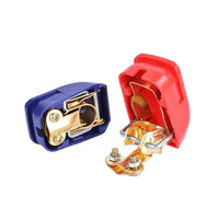 1 x RAW Customer Returns Pack of 2 battery terminals, battery pole terminals, electric car battery terminals, car battery terminals, pole terminals, quick clamps - RRP €6.04