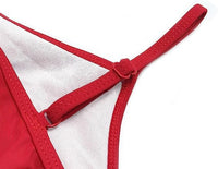 1 x RAW Customer Returns SHEKINI Girls Two-Piece Swimsuits Ruffle Bikini Top with Triangle Bikini Bottoms Cute Girls Tankini for 6-14 Years 8-10 Years, Girls - Red Y  - RRP €23.54