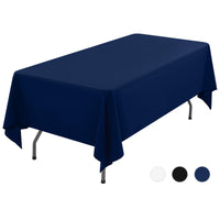 3 x RAW Customer Returns Showgeous Tablecloth Navy Blue Tablecloths 153 320cm Rectangular Tablecloth Polyester Fabric Washable Table Cloth for Restaurant Thanksgiving Christmas Anniversaries - RRP €61.2