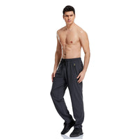 1 x RAW Customer Returns CUNYI Jogging bottoms for men, training trousers, quick-drying running trousers, hiking trousers, breathable with pockets, dark gray 36 - RRP €25.8