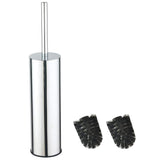 1 x RAW Customer Returns bgl 304 - Round stainless steel bathroom toilet brush holder - RRP €29.16