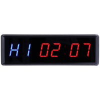 1 x RAW Customer Returns Fitness Timer, LED Interval Timer LED Timer with Remote Control for Home Gym Fitness - RRP €46.93