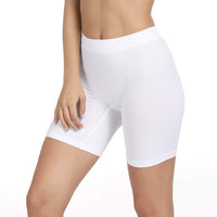 1 x RAW Customer Returns SIHOHAN Women s short cycling shorts, underpants with leg, boxer shorts, women s short leggings shorts, underwear trousers under dress, cycling underwear, high waist and comfortable white, S  - RRP €14.98