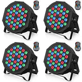 1 x RAW Customer Returns U King 4PCS Rechargeable LED Par, RGB 36 LED Spotlights LED Stage Lights with Remote Control and Timing Function, 7 Stage Lighting Modes and DMX Control for DJ Disco Party - RRP €229.99