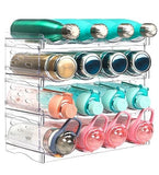 1 x RAW Customer Returns JUPELI Bottle Rack Stackable Bottle Holder, Bottle Rack Fridge Drinks Rack, Bottle Storage, Fridge Organizer Bottles for Kitchen Worktop Cupboard Office 16 Bottles  - RRP €35.18