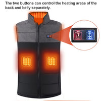 1 x RAW Customer Returns vapesoon Heated Vest with 3 Heating Modes USB Rechargeable Heating Vest for Outdoor Riding Skiing Fishing Battery Not Included  - RRP €49.99