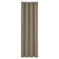 1 x RAW Customer Returns Deconovo opaque curtains with eyelets, blackout curtains, living room, thick thermal curtain, cold protection, warm heat protection, 214x132 cm height x width , taupe, 1 piece - RRP €34.95