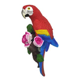 2 x Brand New Parrot Statue Resin Macaw Animal Wall Sculpture Room Or Garden Wall Decoration - RRP €40.8