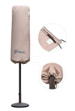 1 x RAW Customer Returns Sekey protective cover for double parasol, cover for parasol, 100 polyester, taupe - RRP €19.15