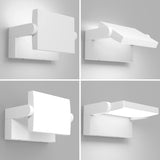 1 x RAW Customer Returns Klighten 24W Wall Light Outdoor Indoor, Waterproof IP65 Outdoor Wall Light Modern Wall Lamp with Swiveling LED Panel Outdoor Lamp for Patio Gardens, 1500 Lumen, Cold White 5700K-6000K, White - RRP €62.99