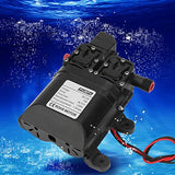 1 x RAW Customer Returns DC 12V 120W Self-Priming Diaphragm Water Pump Double Suction Intelligent Water Pump with Automatic Pressure Switch Black  - RRP €43.07