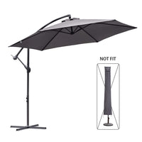 1 x RAW Customer Returns Sekey parasol protective cover with rod, cover for 400cm 240x330cm garden parasol with ventilation openings, cover for market umbrella balcony umbrella, waterproof - RRP €29.5