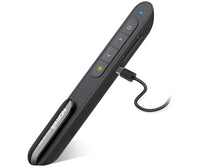 1 x RAW Customer Returns  Rechargeable NORWII N76 Wireless Presenter Rechargeable with a Range of 300 Feet, Hyperlink USB Powerpoint Remote Presentation Clicker Laser Pointer Rechargeable 2.4GHz Black  - RRP €21.98