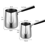 1 x RAW Customer Returns Dicunoy 2 pieces milk pitcher, milk jug 350 ml 650 m, Turkish coffee pot, stainless steel milk jug with long handle - RRP €17.53